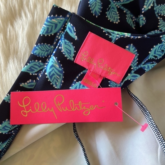 NWT Lily Pulitzer Lelicia Dress High Tide Navy Size 2 - Picture 14 of 16